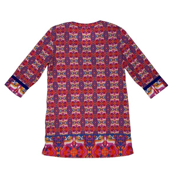 Robert Graham Womens Meli Printed Woven Tunic Top S Coverup - Picture 12 of 13